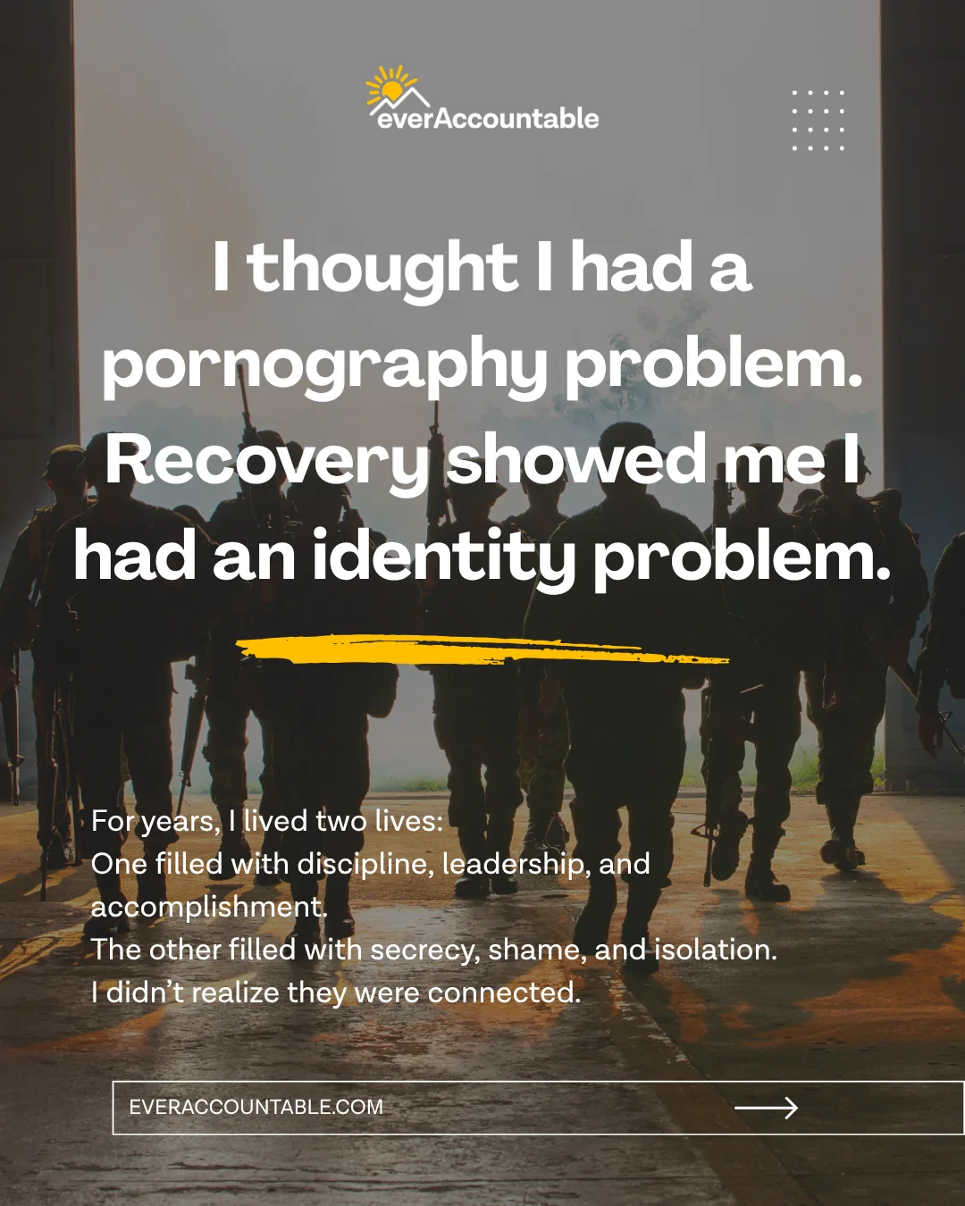 I thought I had a pornography problem. Recovery showed me I had an identity problem. Sean Brennan on living two lives — one of discipline, one of secrecy and shame.